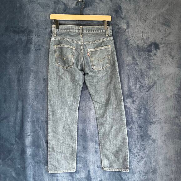 Levis 511 Slim Fit Dark Blue Denim Jeans Womans Size Size 14 - Picture 4 of 7